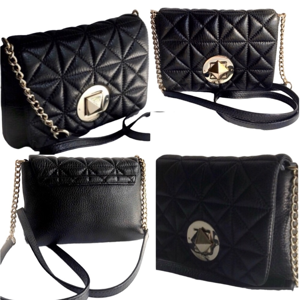 kate spade Whitaker Place Naomi  Black Quilted Crossbody - Picture 7 of 16